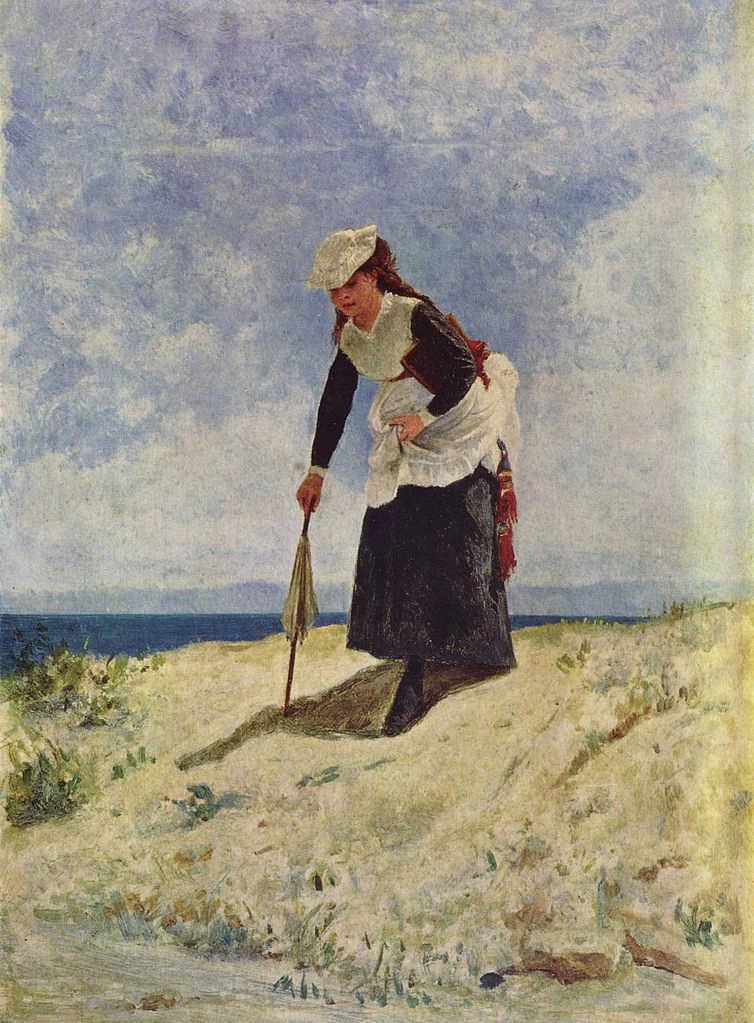 Giuseppe De Nittis - Donna sulla rena, Galleria d'Arte Moderna, Roma